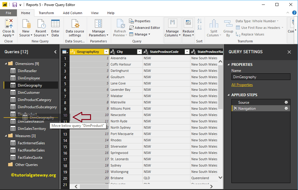 Create Query Groups in Power BI 12