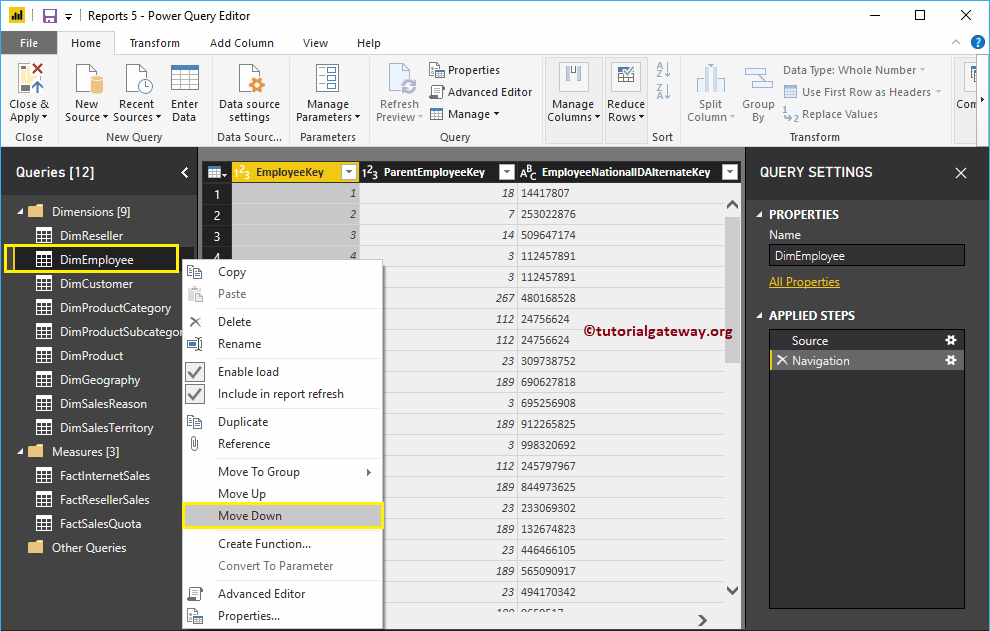 Create Query Groups in Power BI 14