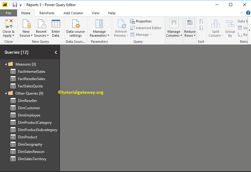 Create Query Groups in Power BI 19