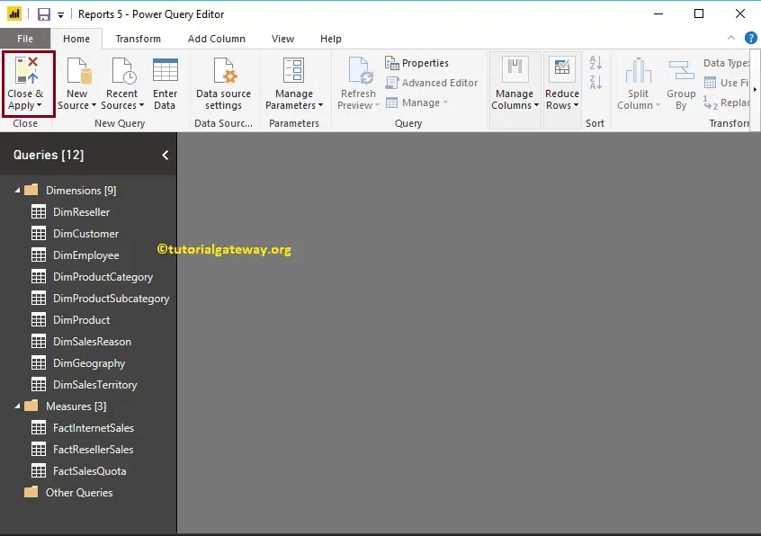 Create Query Groups in Power BI 23