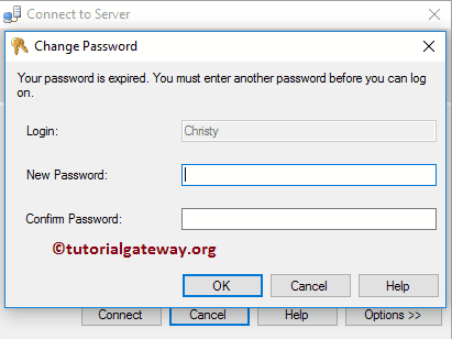 Change Password popup 24