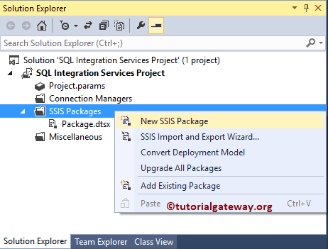 Create SSIS Package Tutorial 2