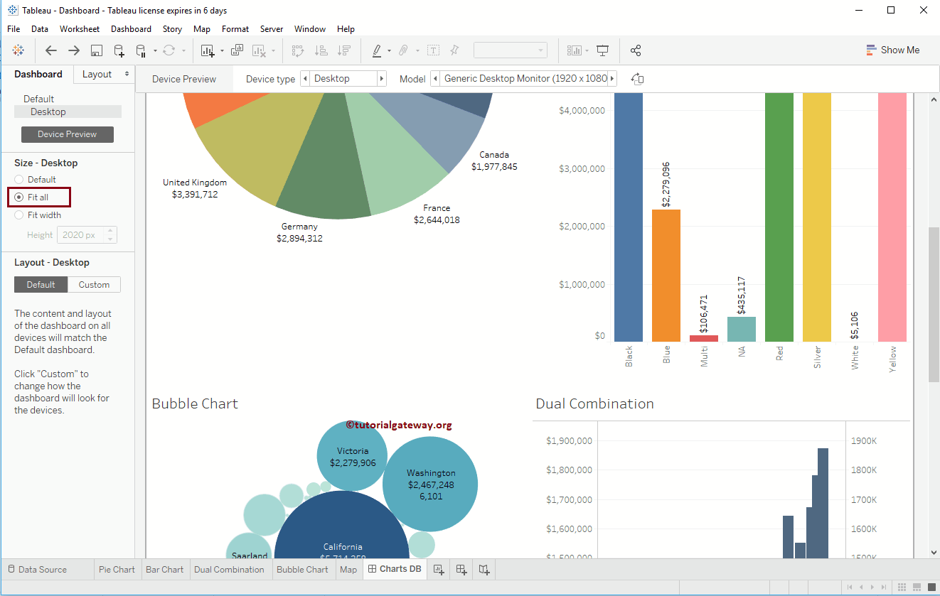 Create Tableau Dashboard Device Preview 8