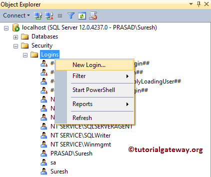 Create Windows Login 2