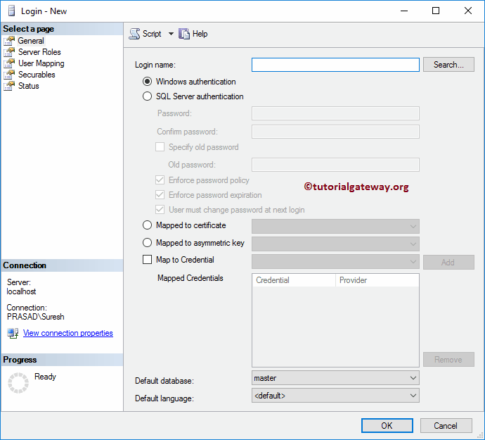 Create Windows Login 3