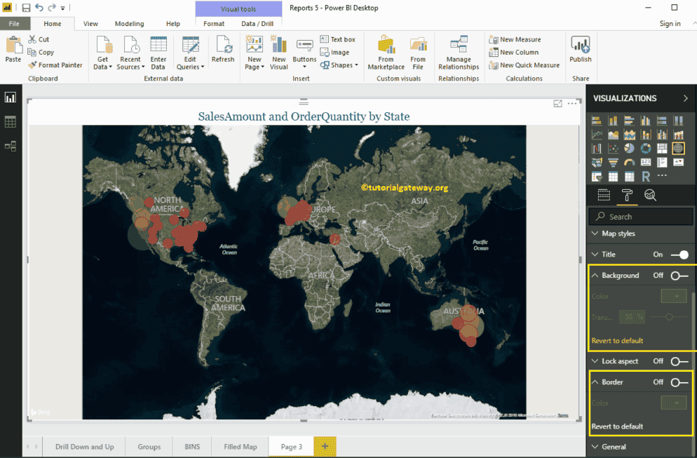 Create a Map in Power BI 10