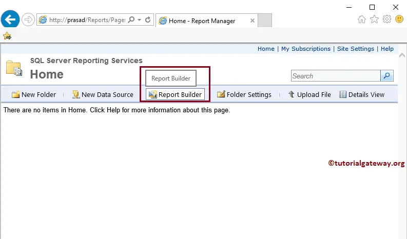 Create a New report in SSRS Report Builder Wizard 1