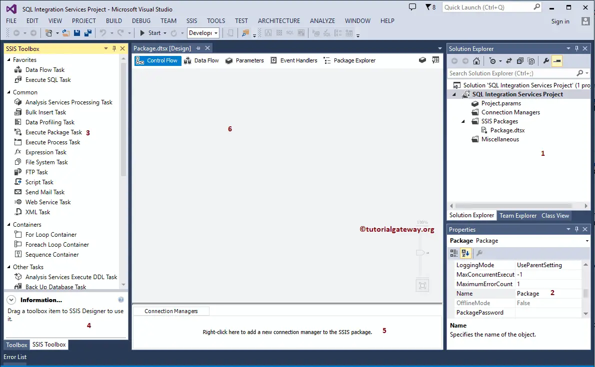 Create a SSIS Project 4