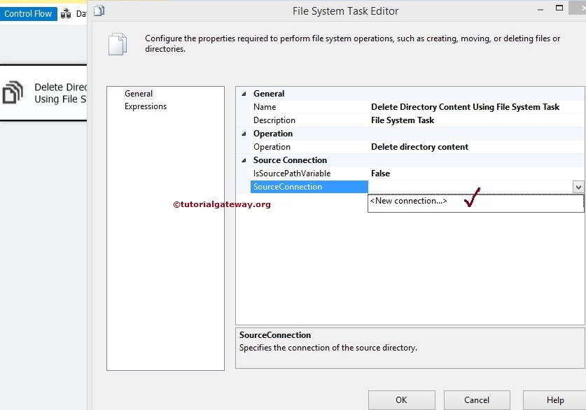 Delete Directory Content Using File System Task in SSIS 3