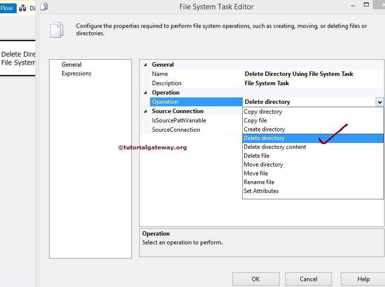 Delete Directory Using File System Task in SSIS 2