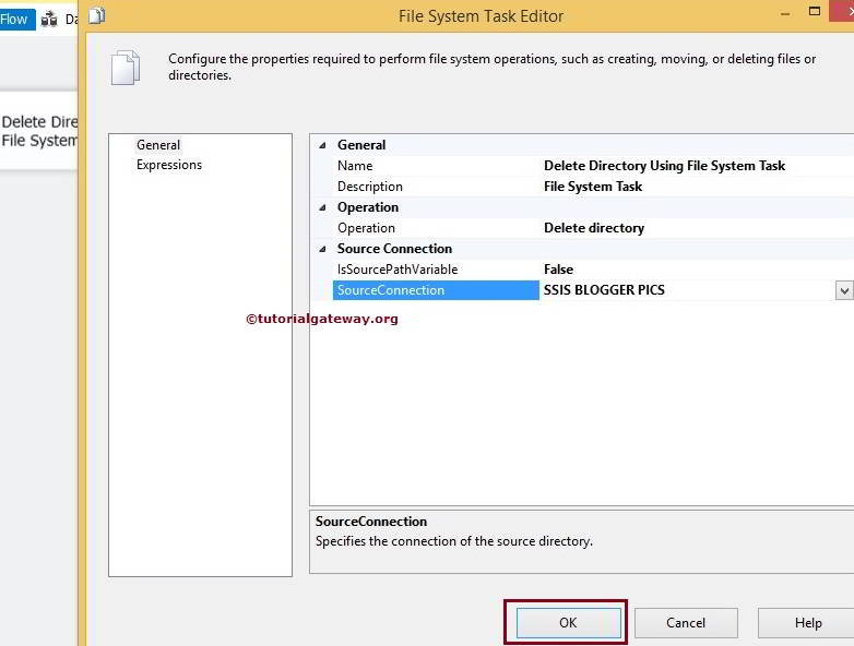 Delete Directory Using File System Task in SSIS 7