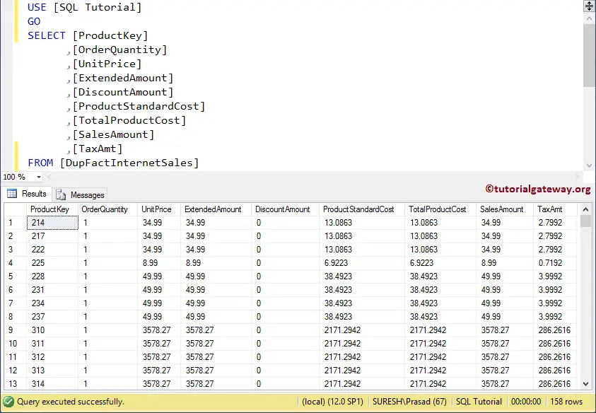remove or Delete Duplicate Rows in SQL Server 4