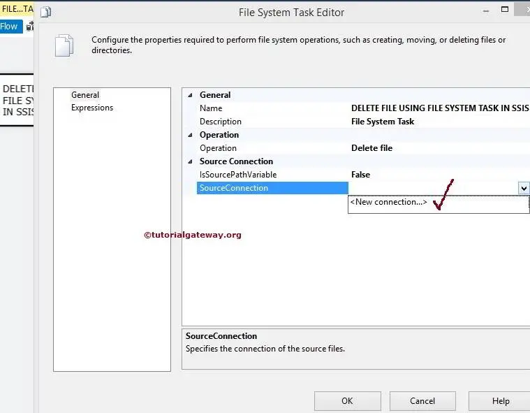 Delete File Using File System Task in SSIS 3