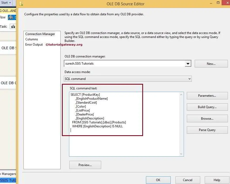 Delete Data Using OLEDB Command Transformation in SSIS 3