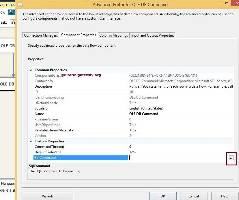 Delete Data Using OLEDB Command Transformation in SSIS 6
