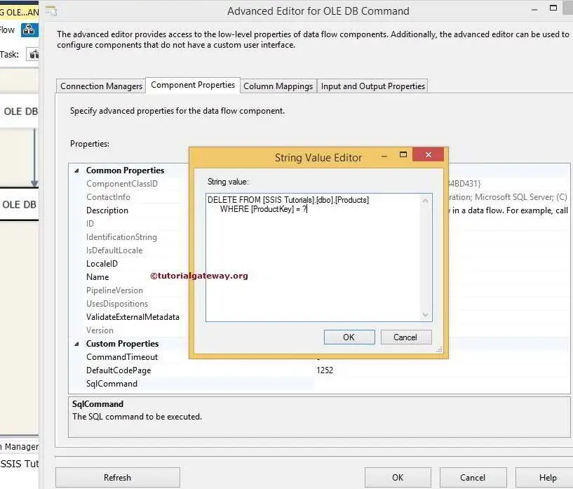 Delete Data Using OLEDB Command Transformation in SSIS 7