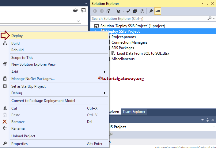SSIS Package Deployment using BIDS 5
