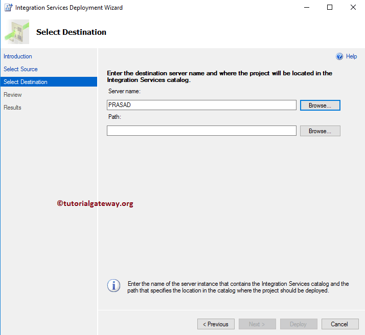 SSIS Package Deployment using BIDS 9