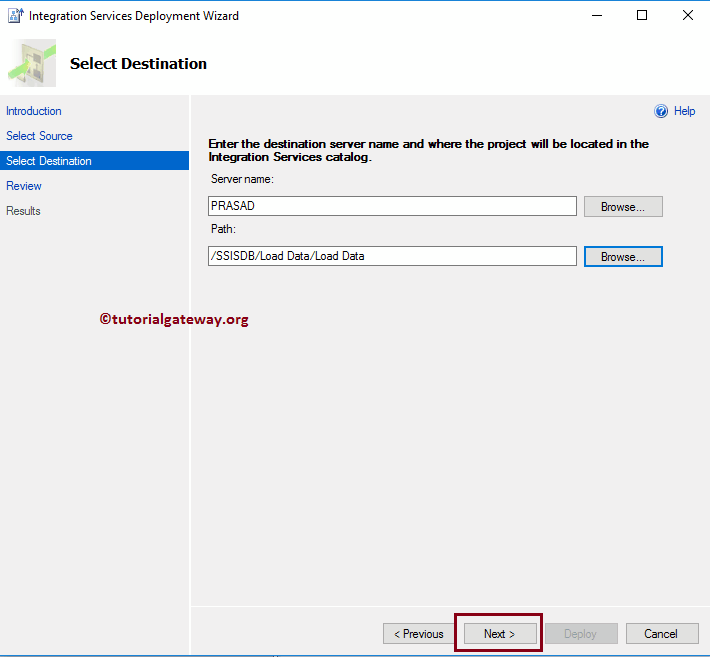 SSIS Project Deployment Using SQL Deployment Wizard 9