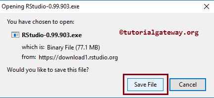 Click Save File button 4