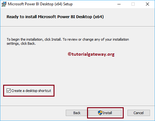 Download and install Power BI Desktop 7