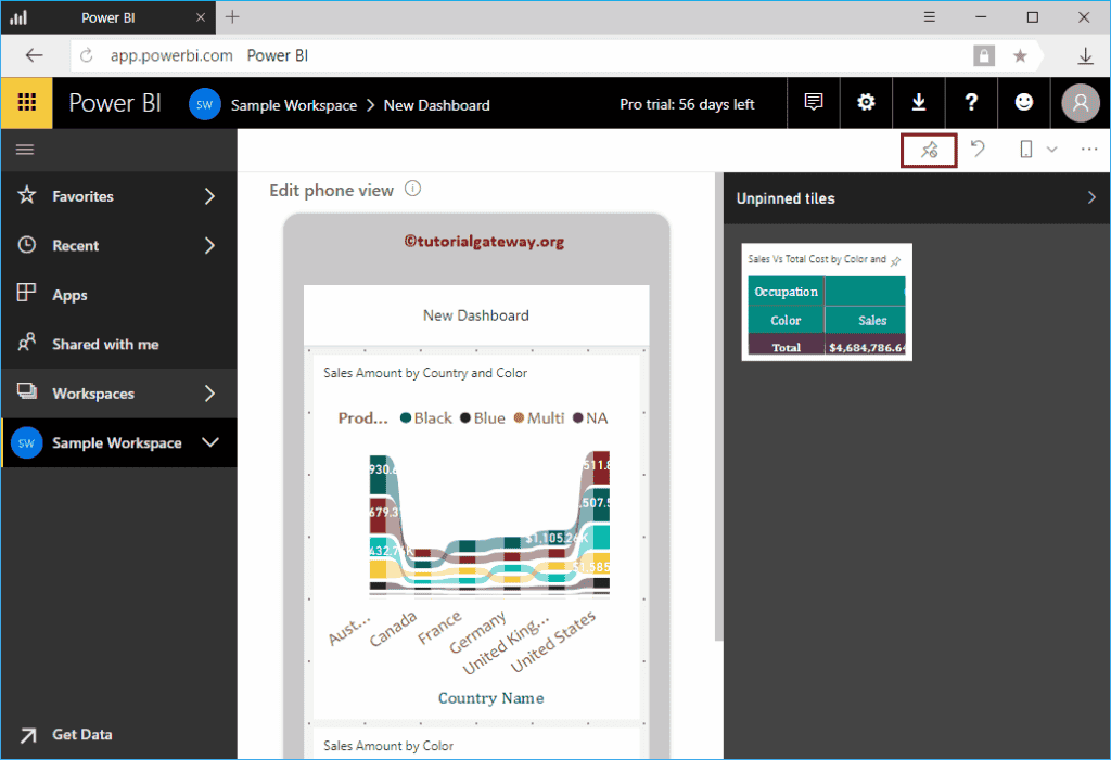 Edit Power BI App 10