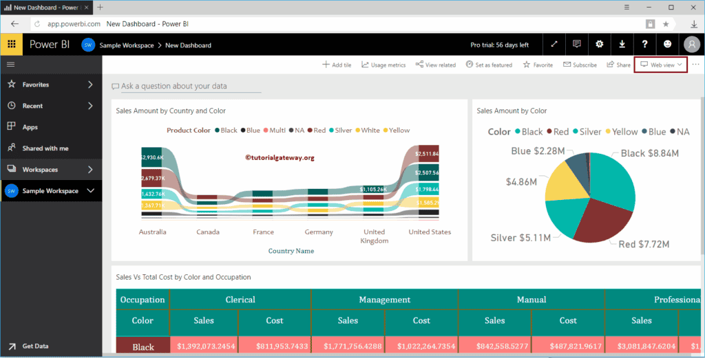 Edit Power BI App 4