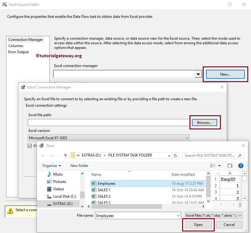 Excel Source Connection 4
