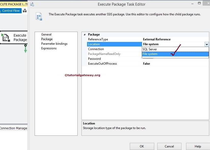 Execute Packages in File System using SSIS Execute Package Task 4