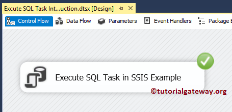 Execute SQL Task in SSIS Example 10