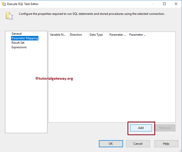 Execute SQL Task in SSIS 11