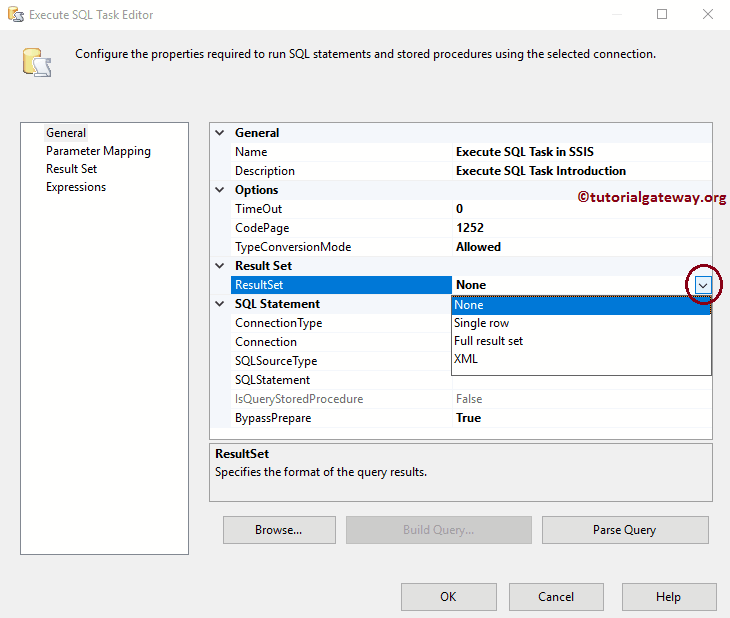Execute SQL Task in SSIS 9