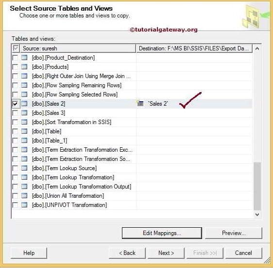Export Data from Sql Server To Excel Using SSIS Import And Export Data Wizard 8