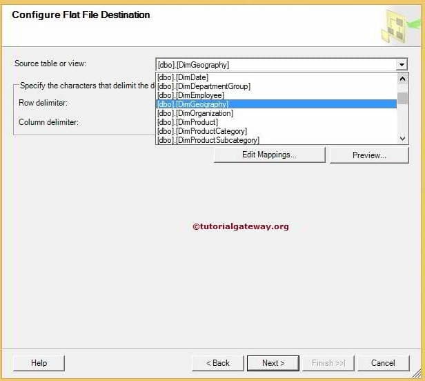 Export Data from Sql Server To Flat File Using SSIS Import And Export Data Wizard 8
