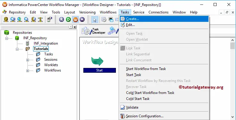 Create a Session Task to Export Data from SQL Server to Flat File in Informatica 20