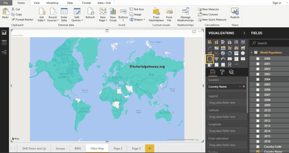 Filled Map in Power BI 3