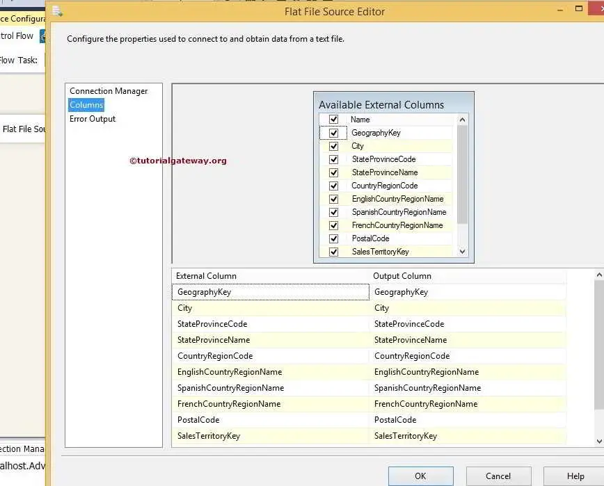 Flat File Source in SSIS 6