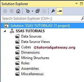 Create New Project in SSAS 3