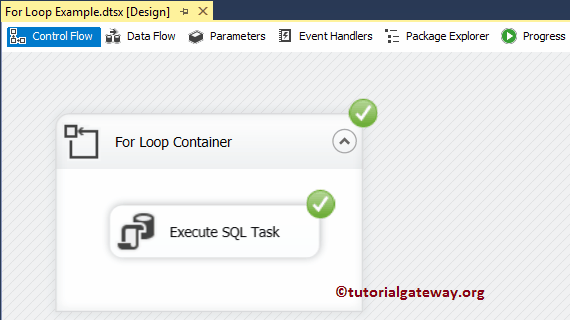 For Loop Container in SSIS 11