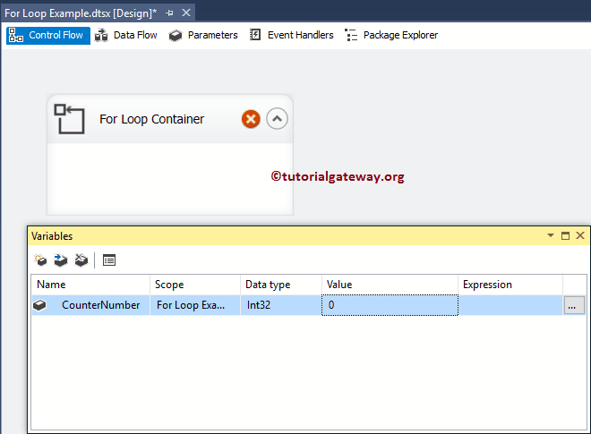 For Loop Container in SSIS 4