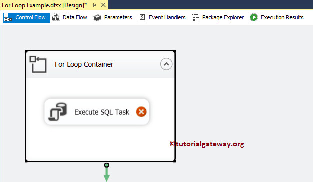 For Loop Container in SSIS 6