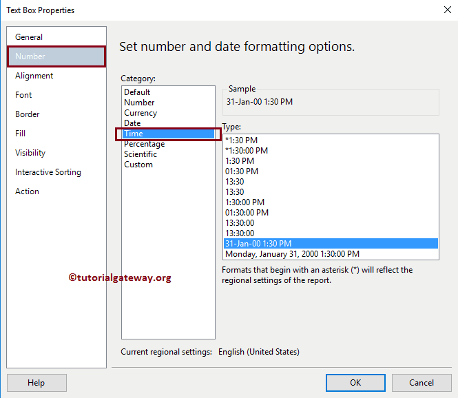 Format Date and Time in a Report 18