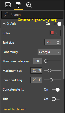 Change X-Axis Color, size, font-family 4