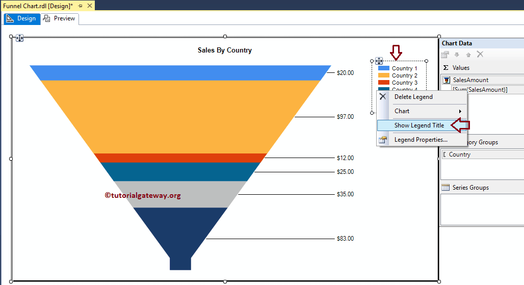Funnel Chart in SSRS 12