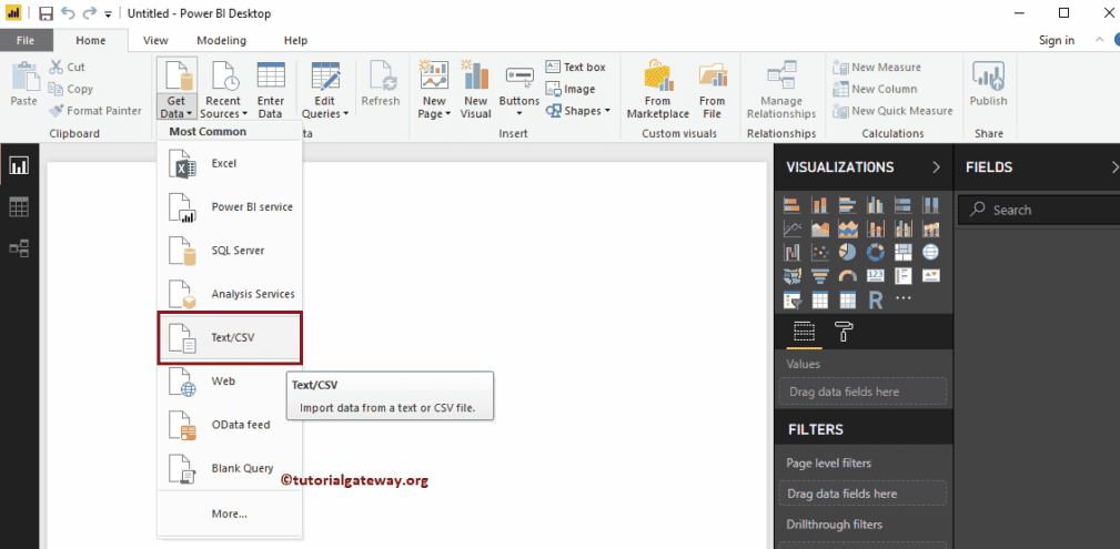 Get Data from Text File to Power BI 1