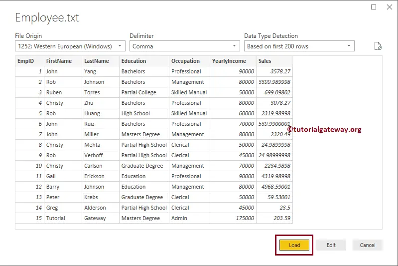Get Data from Text File to Power BI 9