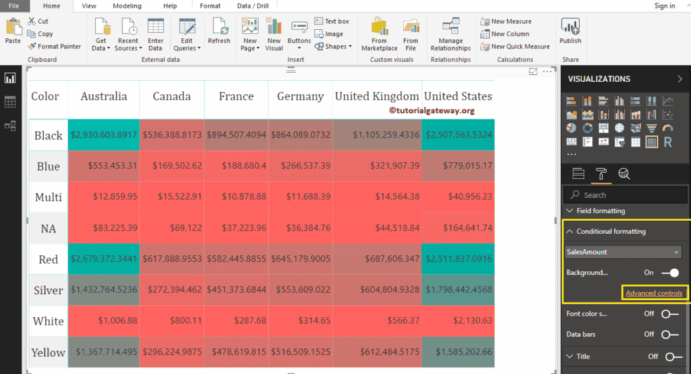 Heat Map in Power BI 9