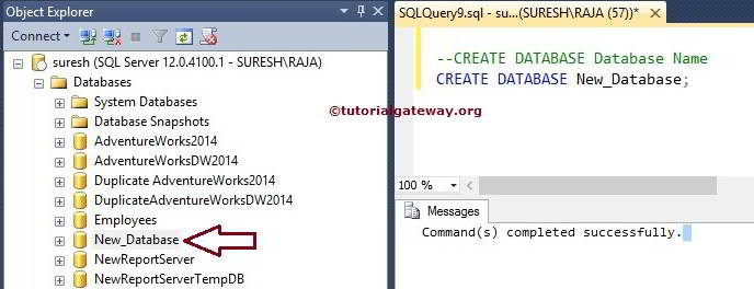 How to Create Database in SQL Server 3