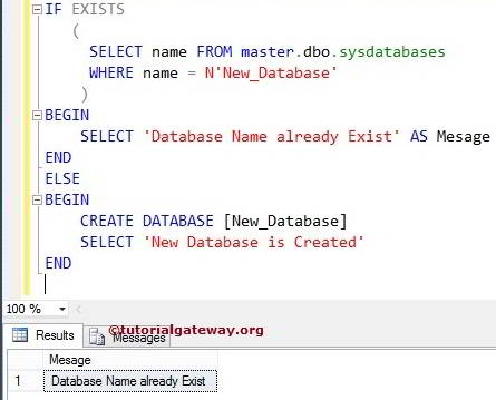 How to Create Database in SQL Server 5