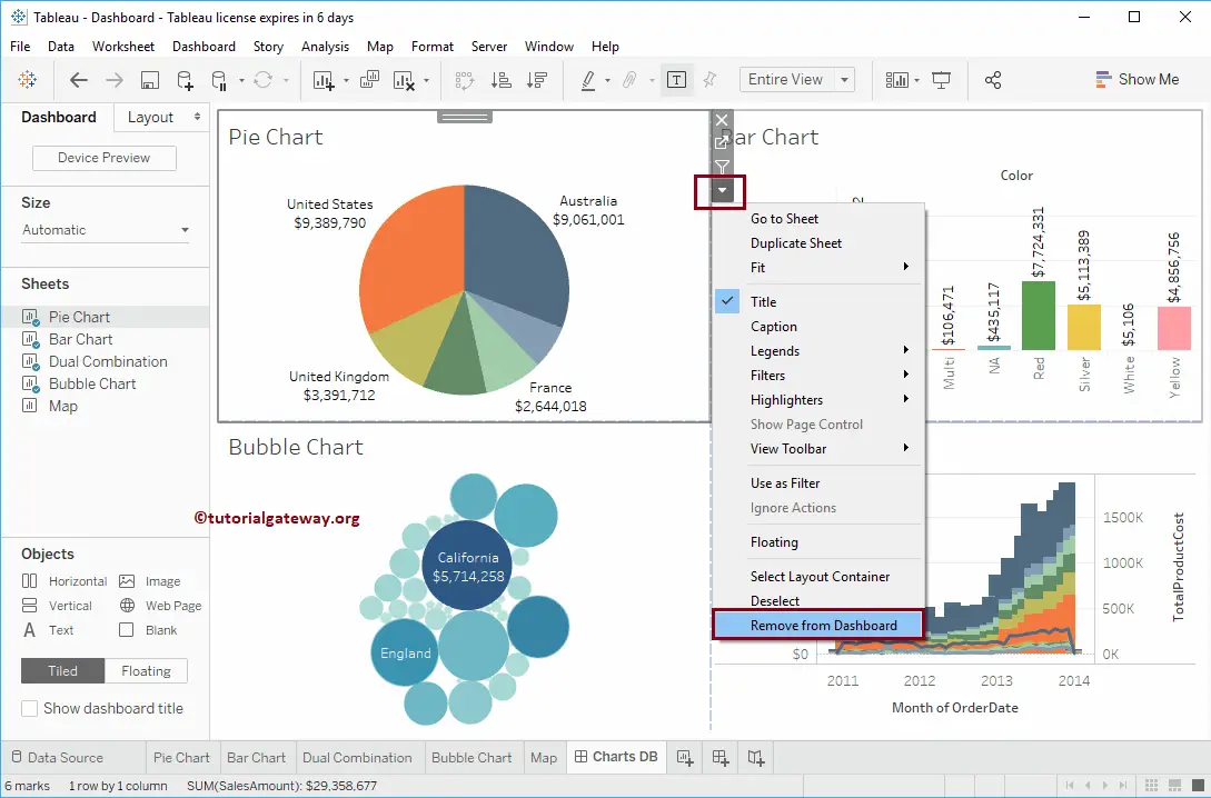 How to Create a Dashboard in Tableau 12